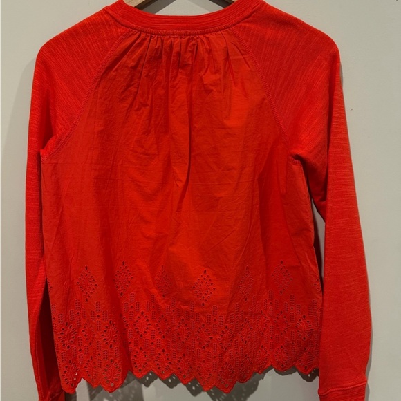 NWT J. Crew Vibrant Red Crew Neck Sweater - Picture 2 of 4